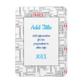 税務の準備 マグネット (縦)