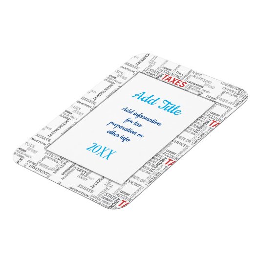 税務の準備 マグネット (左側)