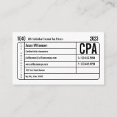 税務の準備 名刺 (正面)