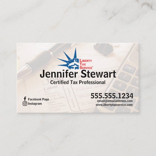 税務サービス名刺 名刺 (正面)