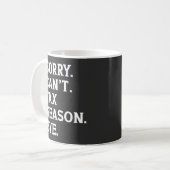 税務シーズンには別れを言うことができない残念な気持ち コーヒーマグカップ (正面左)