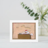 税務日会計士チキン·ナンバーズ·おもしろい間抜け·アート 案内状 (スタンド正面)