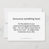 税務日会計士チキン·ナンバーズ·おもしろい間抜け·アート 案内状 (裏面)