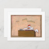 税務日会計士チキン·ナンバーズ·おもしろい間抜け·アート 案内状 (正面/裏面)