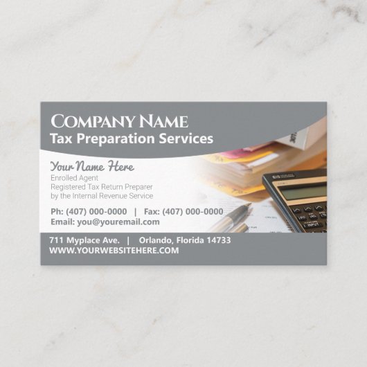 税務準備（作成者）名刺 名刺 (正面)