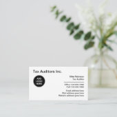税務監査プロフェッショナルロゴの名刺 名刺 (スタンド正面)