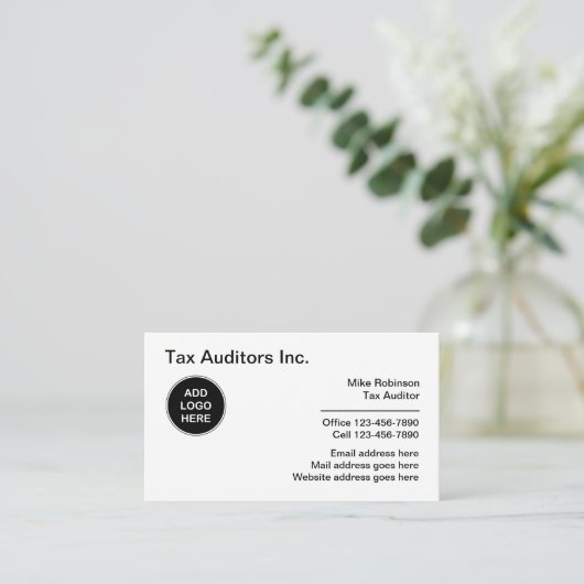 税務監査プロフェッショナルロゴの名刺 名刺 (スタンド正面)