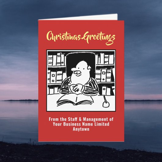 税務署又は会計士クリスマスカード シーズンカード