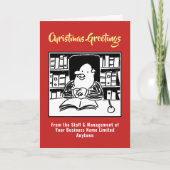 税務署又は会計士クリスマスカード シーズンカード (正面)