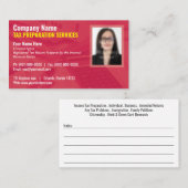 税務署（作成者）フォト名刺 名刺 (正面/裏面)