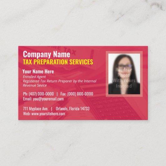 税務署（作成者）フォト名刺 名刺 (正面)