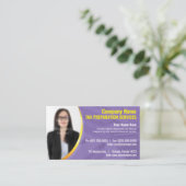 税務署（作成者）フォト名刺 名刺 (スタンド正面)