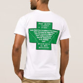 税及び投票を支払うことを止めて下さい Tシャツ (裏面)