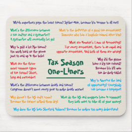 税季ユーモアジョークおもしろい会計士マウスパッド マウスパッド