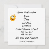 税日パーティの招待状 招待状 (裏面)