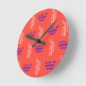税日  ラウンド壁時計 (傾斜)