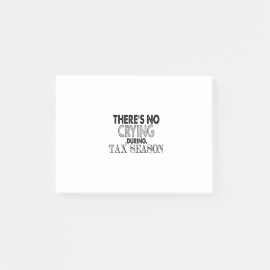 税期に泣き叫びがない ポストイット (正面)