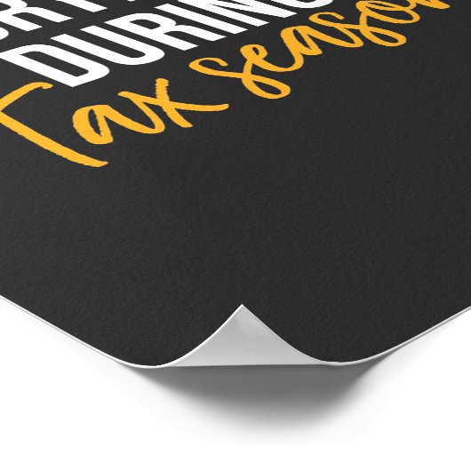 税期の会計士 ポスター (角)