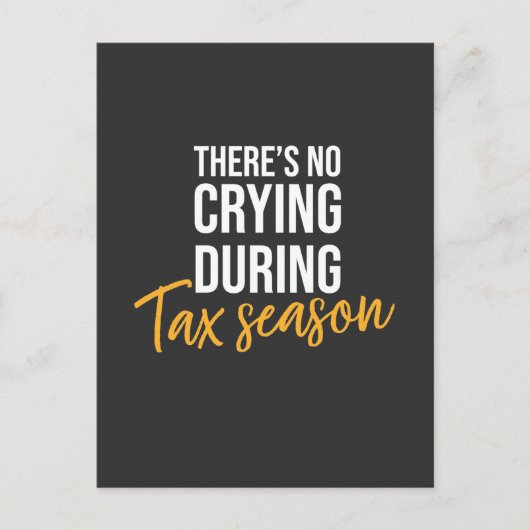 税期の会計士 ポストカード (正面)