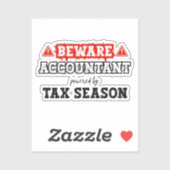 税期を担う会計士 |おもしろい会計 シール (シート)