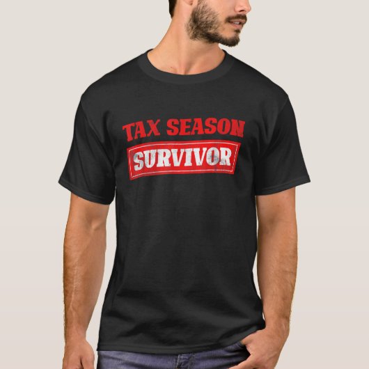 税期サバイバー申告おもしろいCPA監査Gi Tシャツ (正面)