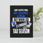 税期80時間会計士 招待状 (スタンド正面)