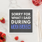 税期cpaの間に申し訳なくおもしろいない スタンダードランチョンナプキン (インサイチュ)