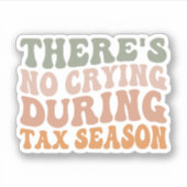 税期CPA会計士の間に泣き叫びがない シール (正面)