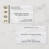 税準備者の会計士の名刺 名刺 (正面/裏面)