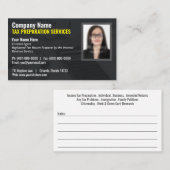 税準備(作成者)フォト名刺 名刺 (正面/裏面)