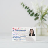 税準備(作成者)フォト名刺 名刺 (スタンド正面)