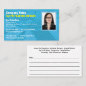 税準備（作成者）フォト名刺 名刺 (正面/裏面)