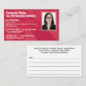 税準備(作成者)フォト名刺 名刺 (正面/裏面)