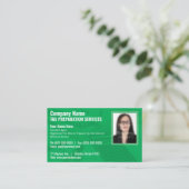 税準備(作成者)フォト名刺 名刺 (スタンド正面)