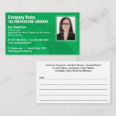 税準備(作成者)フォト名刺 名刺 (正面/裏面)