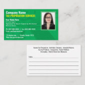 税準備(作成者)フォト名刺 名刺 (正面/裏面)