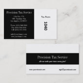 税準備B/Wストライプ 名刺 (正面/裏面)