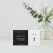 税準備B/Wストライプ 名刺 (スタンド正面)