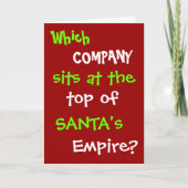 税理士おもしろい弁護士クリスマスカードジョーク シーズンカード (正面)