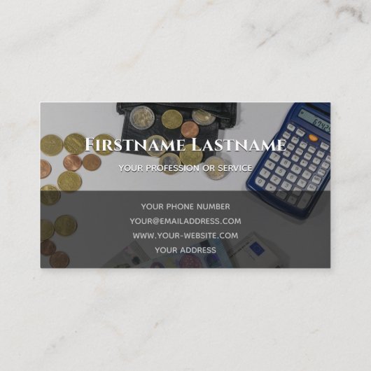 税理士おもしろい金融専門家金 名刺 (裏面)