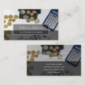 税理士および金融専門家計算機 名刺 (正面/裏面)