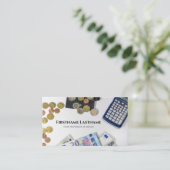 税理士および金融専門家計算機 名刺 (スタンド正面)