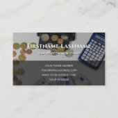 税理士および金融専門家計算機 名刺 (裏面)