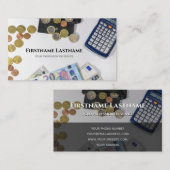 税理士および金融専門家計算機 名刺 (正面/裏面)