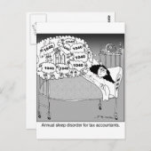 税理士の睡眠障害 ポストカード (正面/裏面)