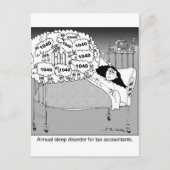 税理士の睡眠障害 ポストカード (正面)