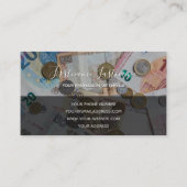 税理士及び金融専門家ユーロ・マネー 名刺 (裏面)