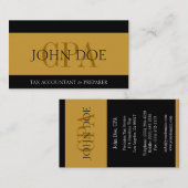 税理士金ゴールドCPA 名刺 (正面/裏面)