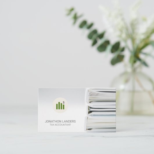税理士 |バインダー 名刺 (スタンド正面)