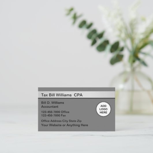 税理士CPAビジネス・カード 名刺 (スタンド正面)